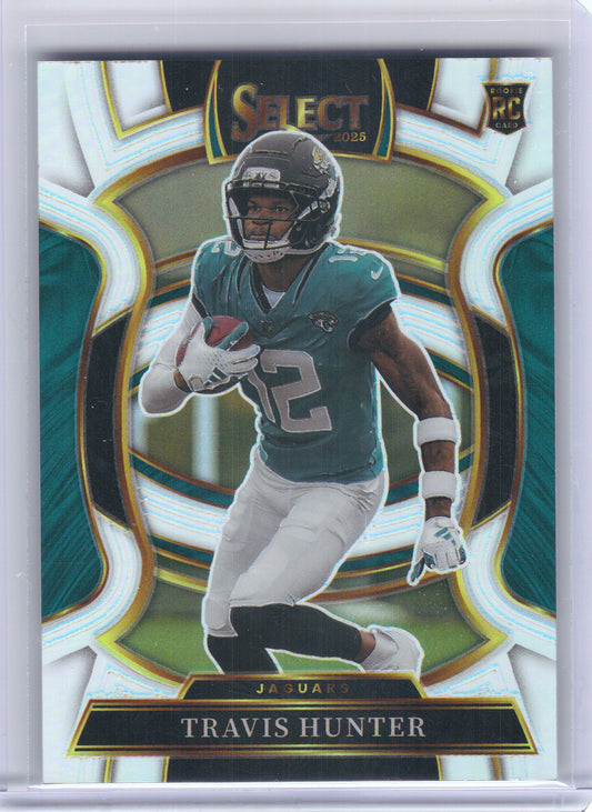 2025 Panini Select #28 Travis Hunter Silver Prizm Jacksonville Jaguars RC