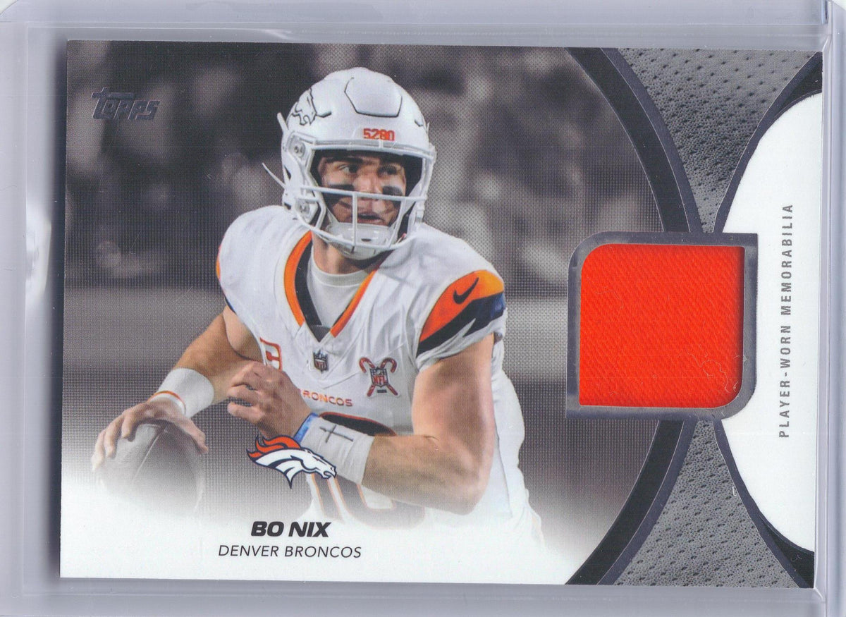 2026 Topps Flagship #NFLM-BN Bo Nix NFL Materials Denver Broncos MEM