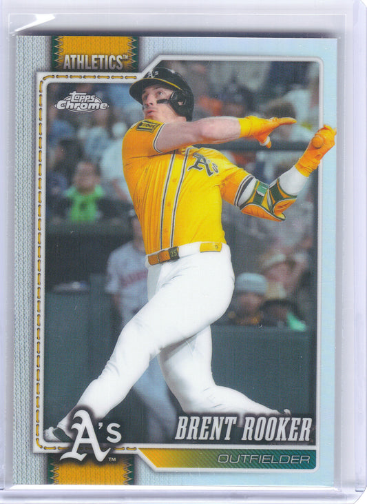 2026 Topps Chrome #186 Brent Rooker Refractor Athletics
