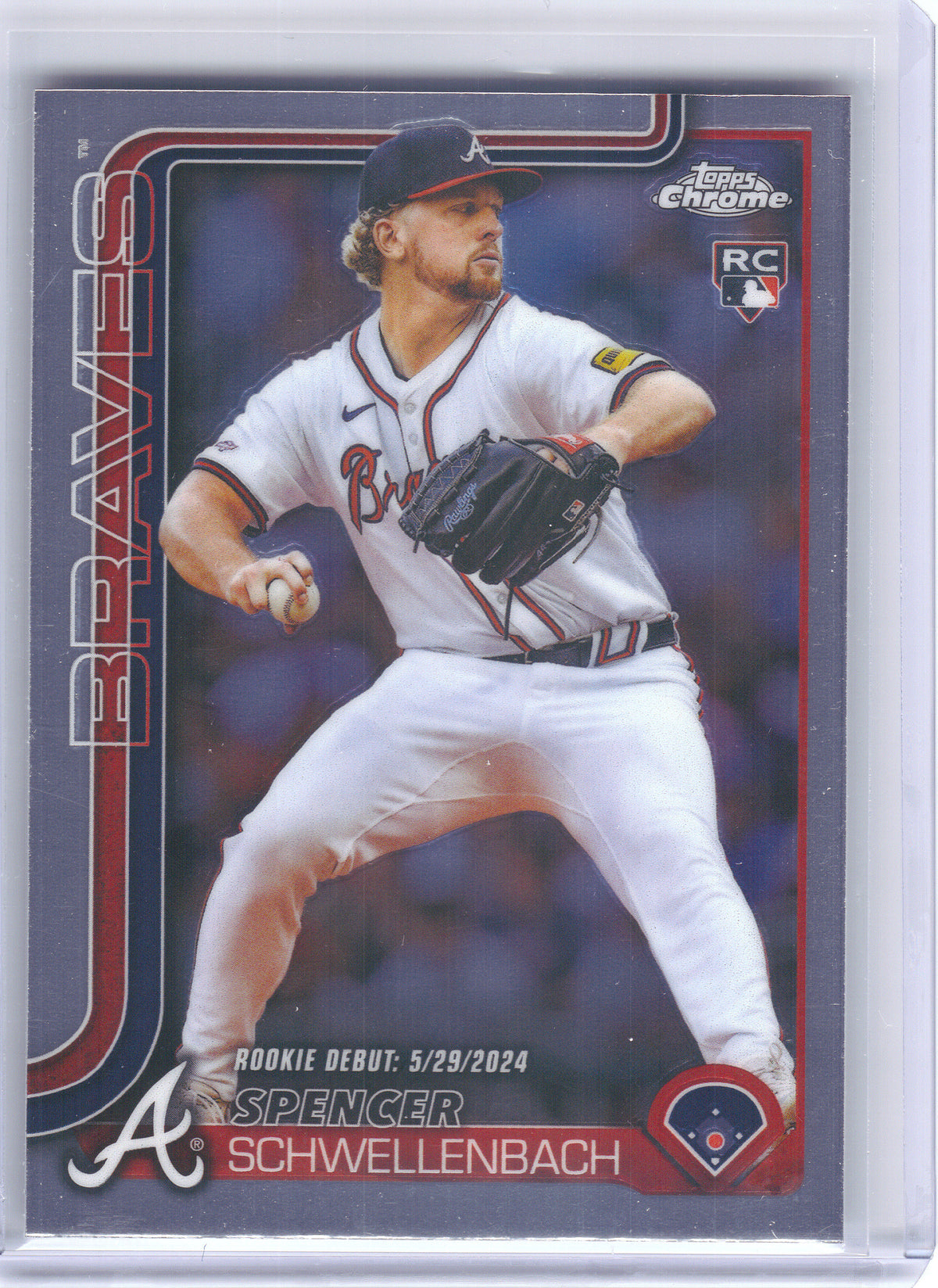 2025 Topps Chrome Update #USC132 Spencer Schwellenbach Atlanta Braves