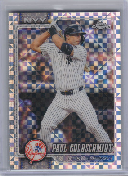 2026 Topps Chrome #275 Paul Goldschmidt X-Fractors New York Yankees