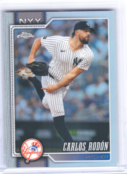 2026 Topps Chrome #43 Carlos Rodón Refractor New York Yankees