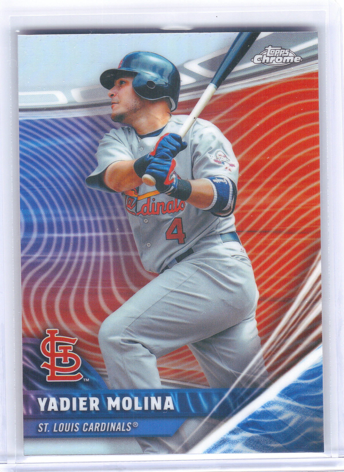 2026 Topps Chrome #RVA-7 Yadier Molina Chrome Rivals Away St. Louis Cardinals