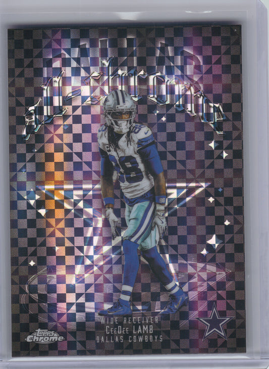 2025 Topps Chrome #ACT-8 CeeDee Lamb All-Chrome Team X-Fractor Dallas Cowboys