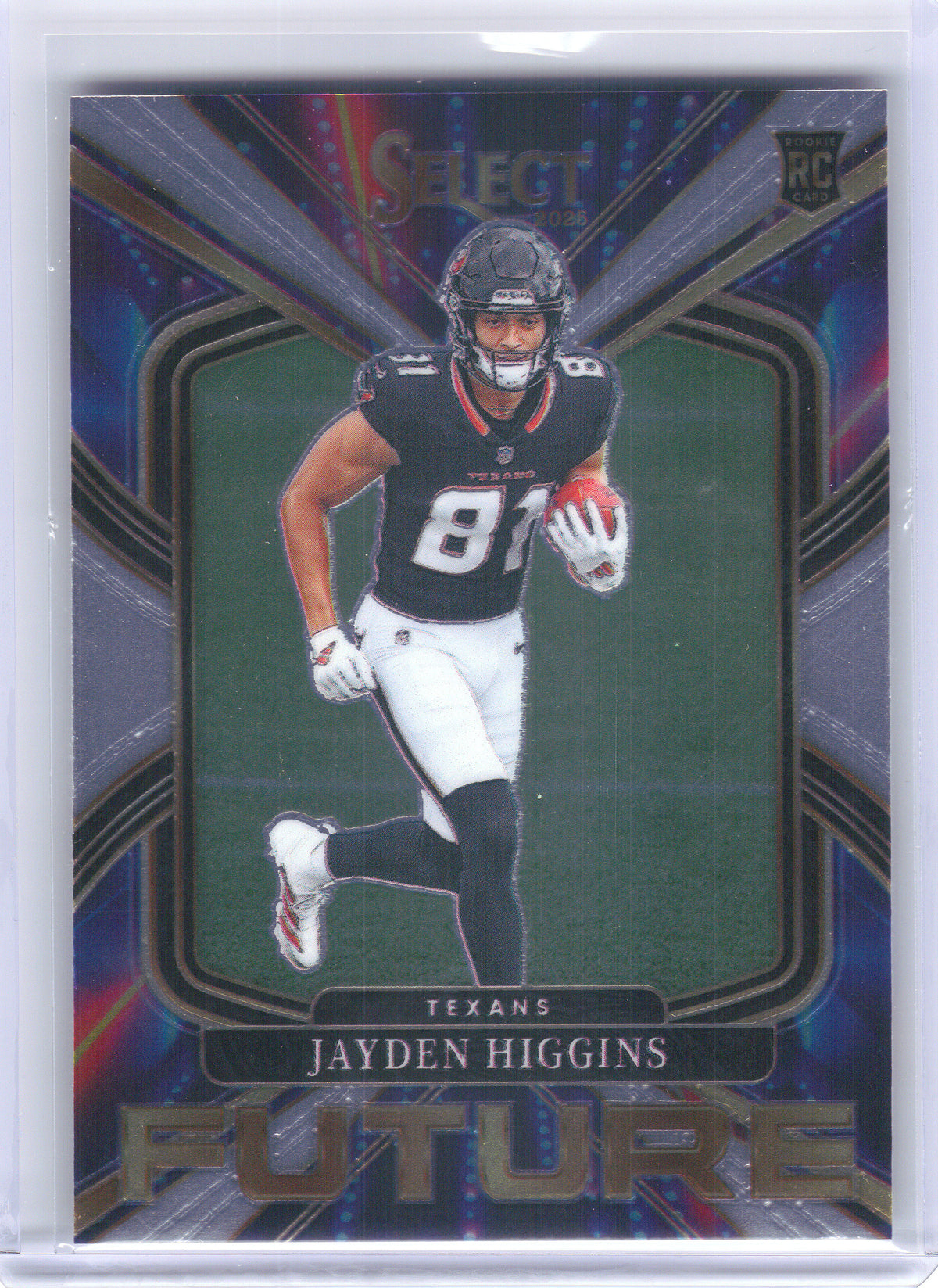 2025 Panini Select #7 Jayden Higgins Select Future Houston Texans