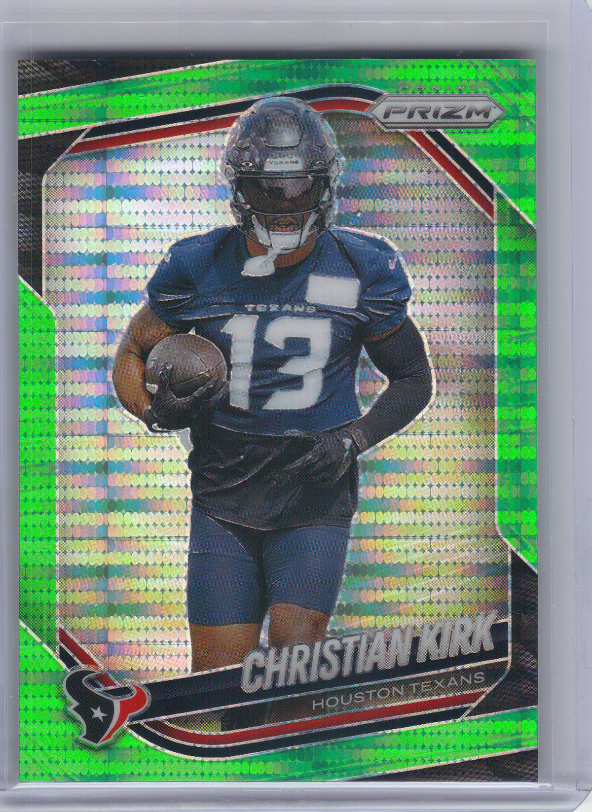2025 Panini Prizm #3 Christian Kirk Neon Green Pulsar Houston Texans