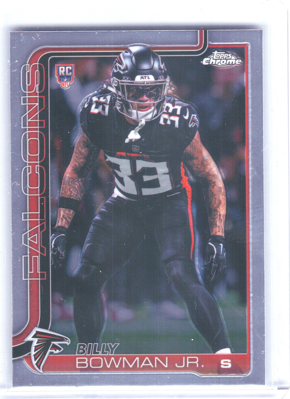 2025 Topps Chrome #344 Billy Bowman Jr. Atlanta Falcons RC