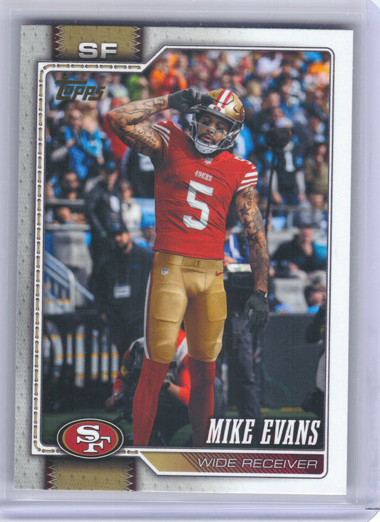 2026 Topps Flagship #156 Mike Evans Golden Mirror Variations San Francisco 49ers