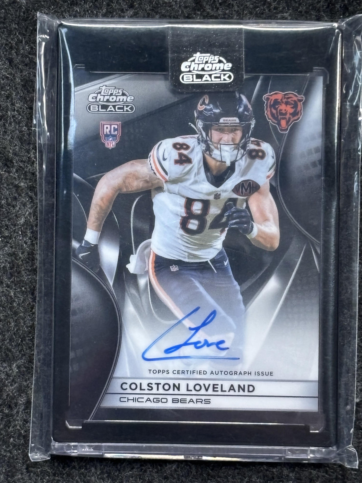 2025 Topps Chrome Black #RAU-CL Colston Loveland Rookie Autographs Chicago Bears AU