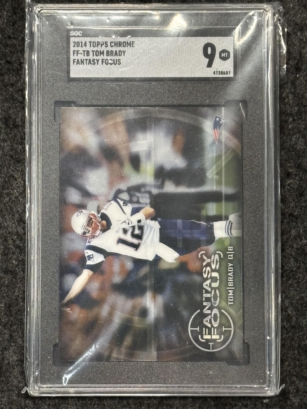 2014 Topps #FF-TB Tom Brady Fantasy Focus SGC 9 New England Patriots
