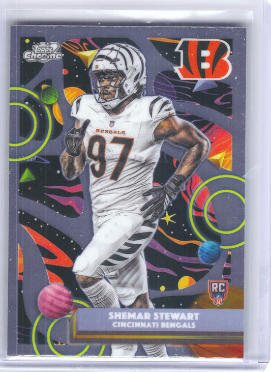 2025 Topps Chrome Cosmic #119 Shemar Stewart Cincinnati Bengals RC