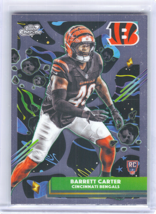 2025 Topps Chrome Cosmic #121 Barrett Carter Cincinnati Bengals RC