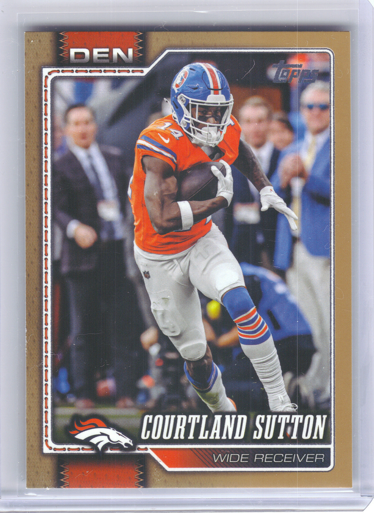2026 Topps Flagship #62 Courtland Sutton Gold #/2026 Denver Broncos SN