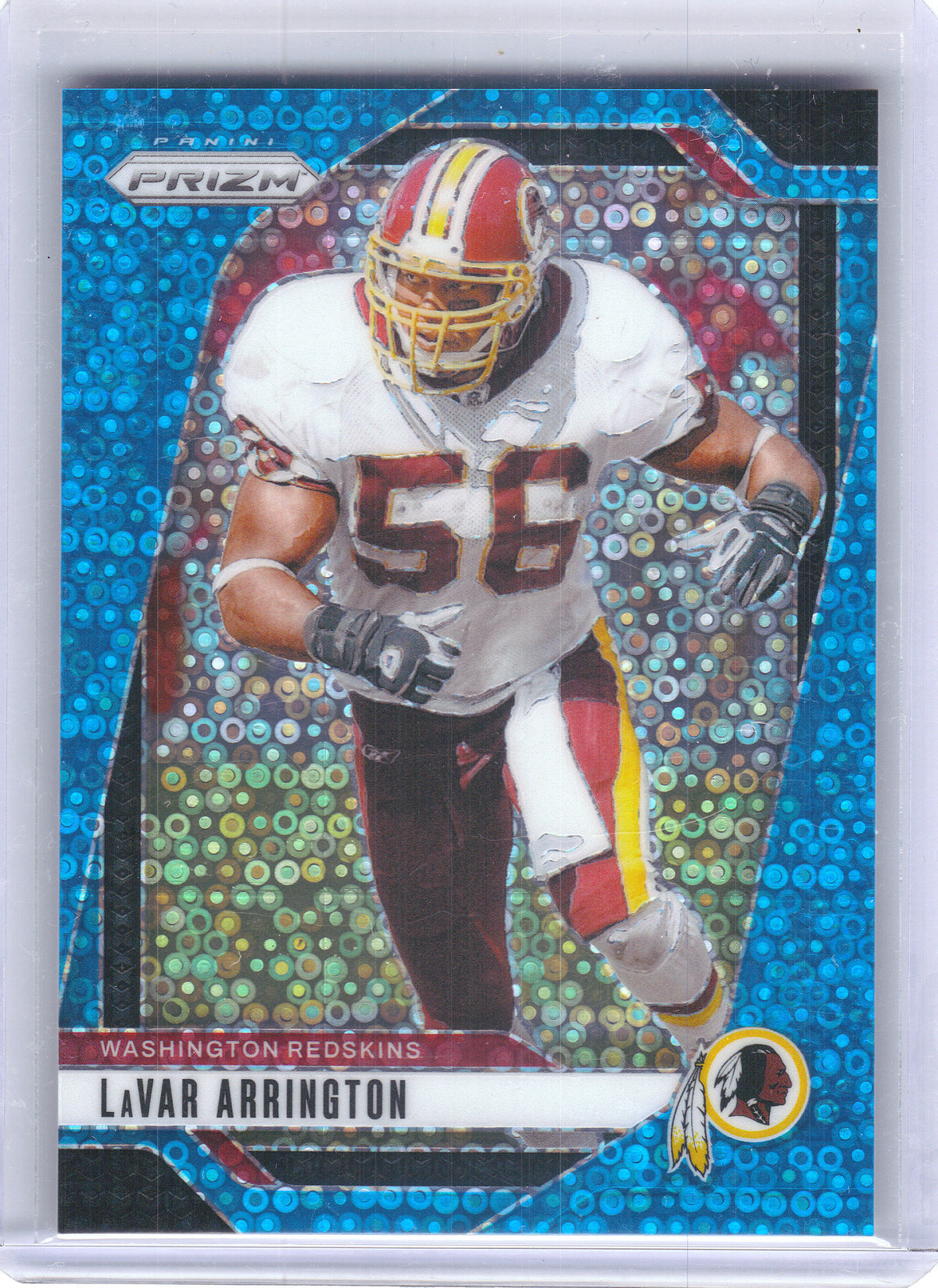 2024 Panini Prizm #295 LaVar Arrington No Huddle Blue #/99 Washington Redskins SN