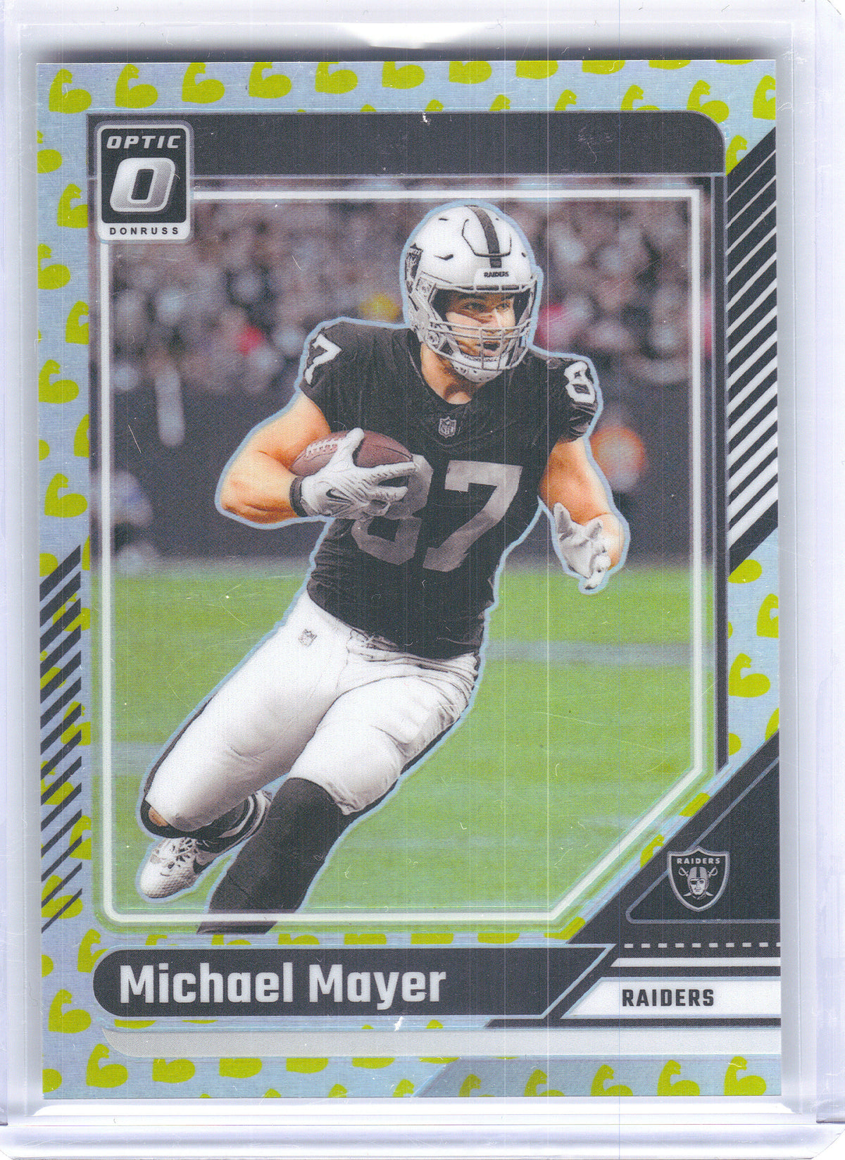 2024 Donruss Optic #103 Michael Mayer Flex #/149 Las Vegas Raiders SN