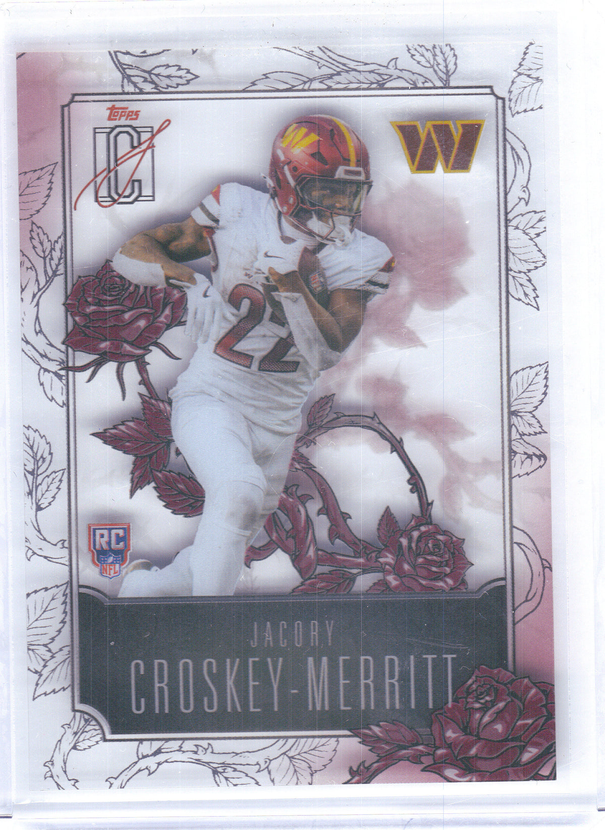 2025 Topps Signature Class #ROSES-24 Jacory Croskey-Merritt Roses Washington Commanders