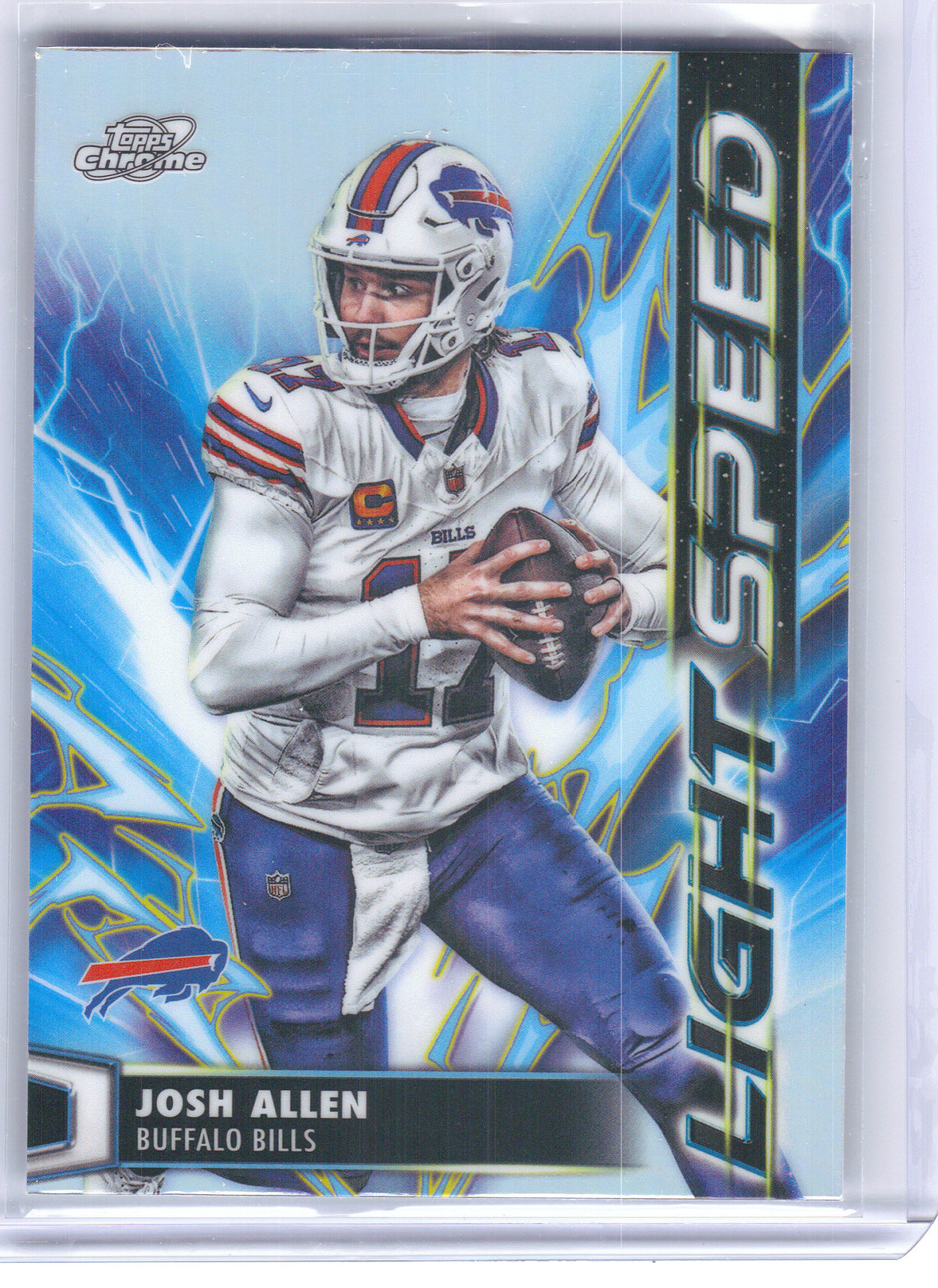 2025 Topps Chrome Cosmic #LS-3 Josh Allen Light Speed Buffalo Bills