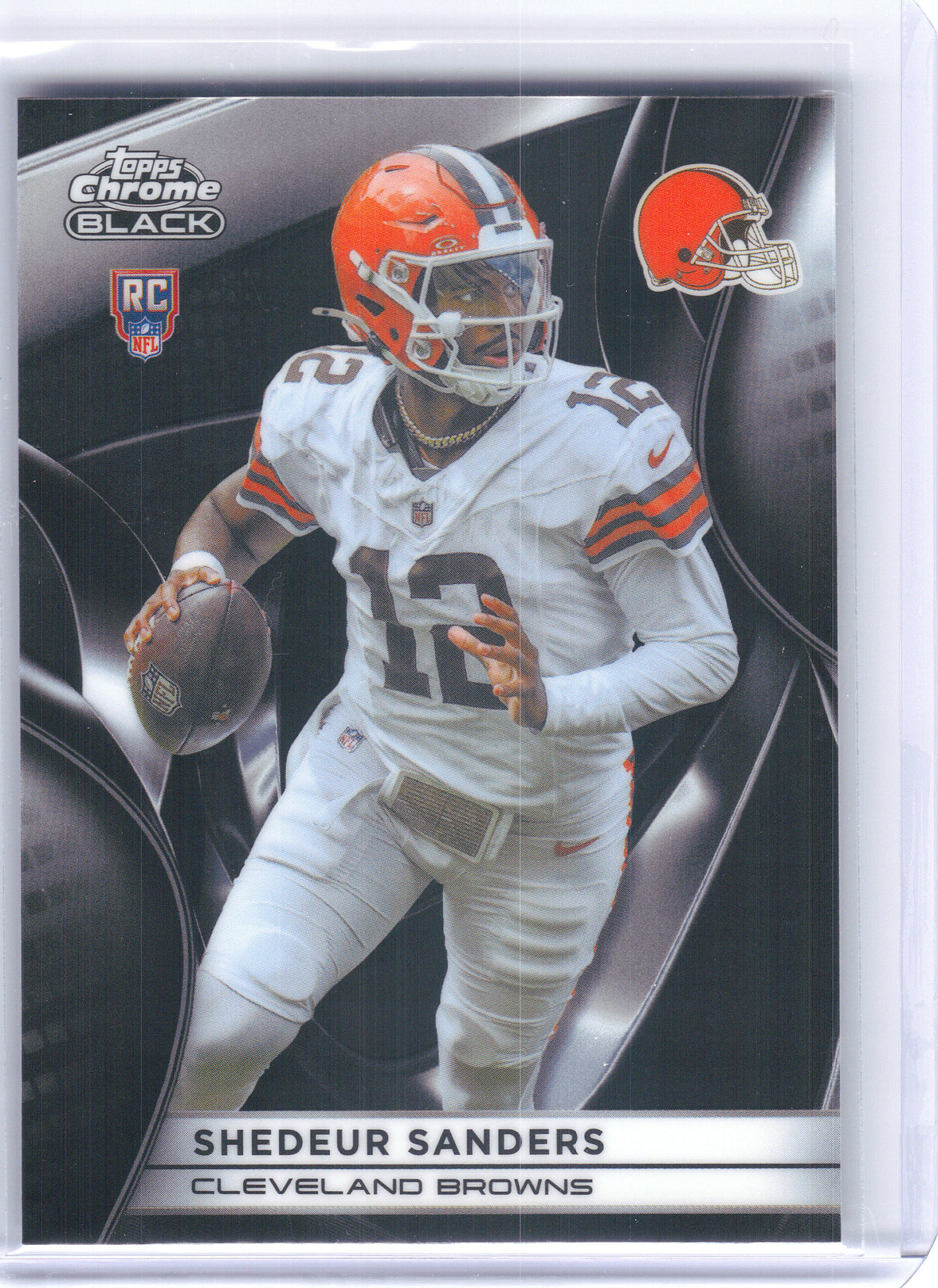 2025 Topps Chrome Black #112 Shedeur Sanders Cleveland Browns RC