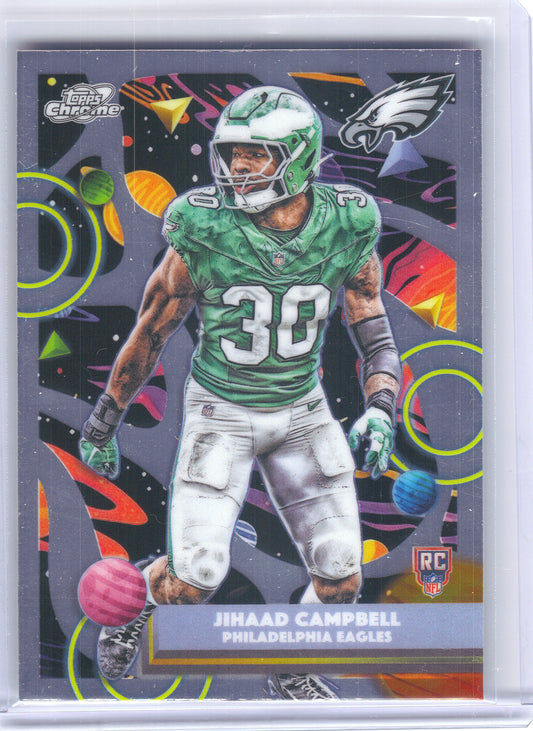 2025 Topps Chrome Cosmic #180 Jihaad Campbell Philadelphia Eagles RC