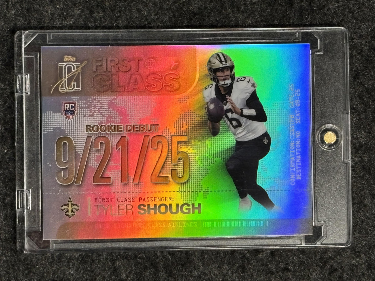 2025 Topps Signature Class #FC-3 Tyler Shough First Class New Orleans Saints