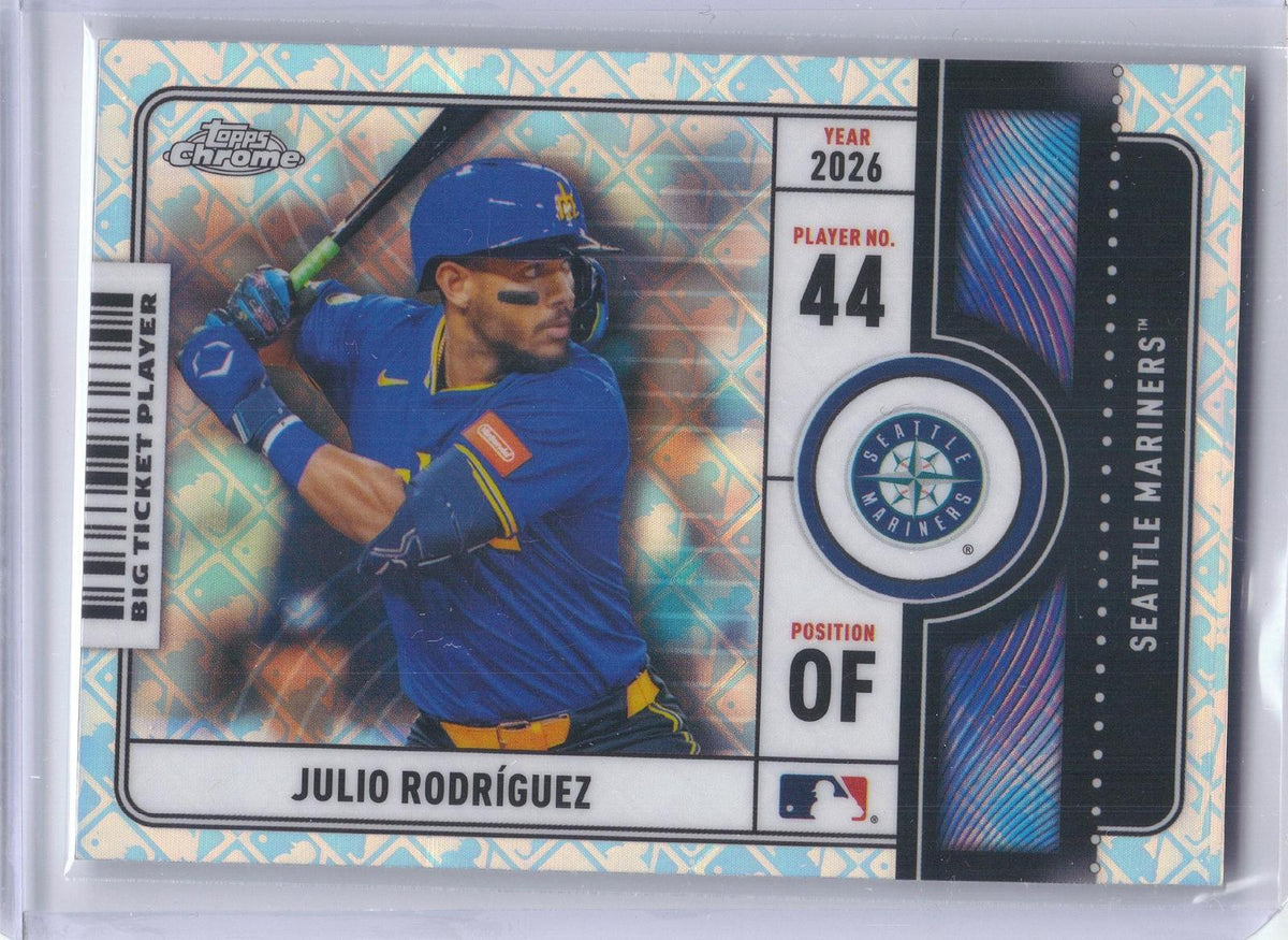 2026 Topps Chrome Logofractor Edition #BTP-21 Julio Rodríguez Big Ticket Players Seattle Mariners