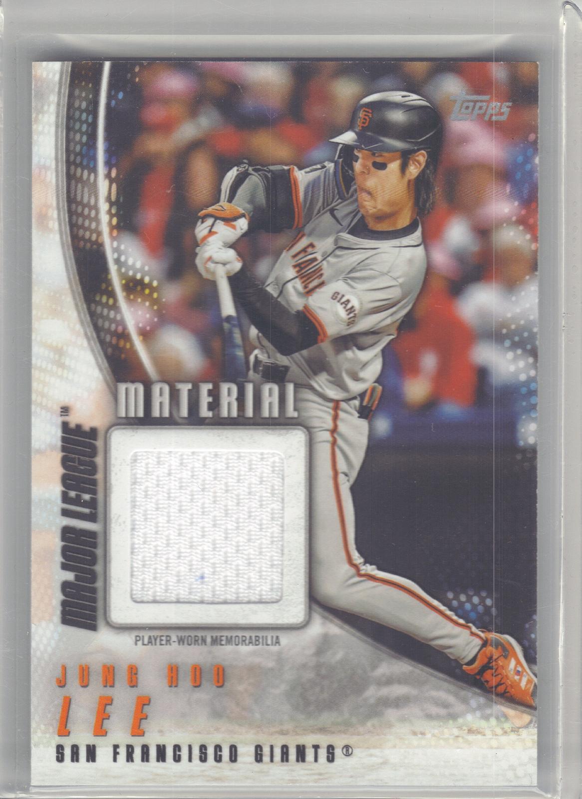 2025 Topps #MLM-JL Jung Hoo Lee Major League Material Relics (Series One) San Francisco Giants MEM