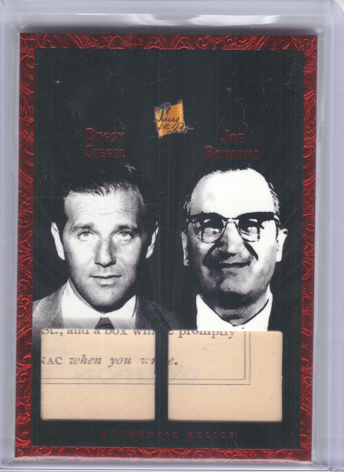 2025 Pieces of the past roaring twenties #R-160 Bugsy Siegel / Joe Bonanno Red #'d/25