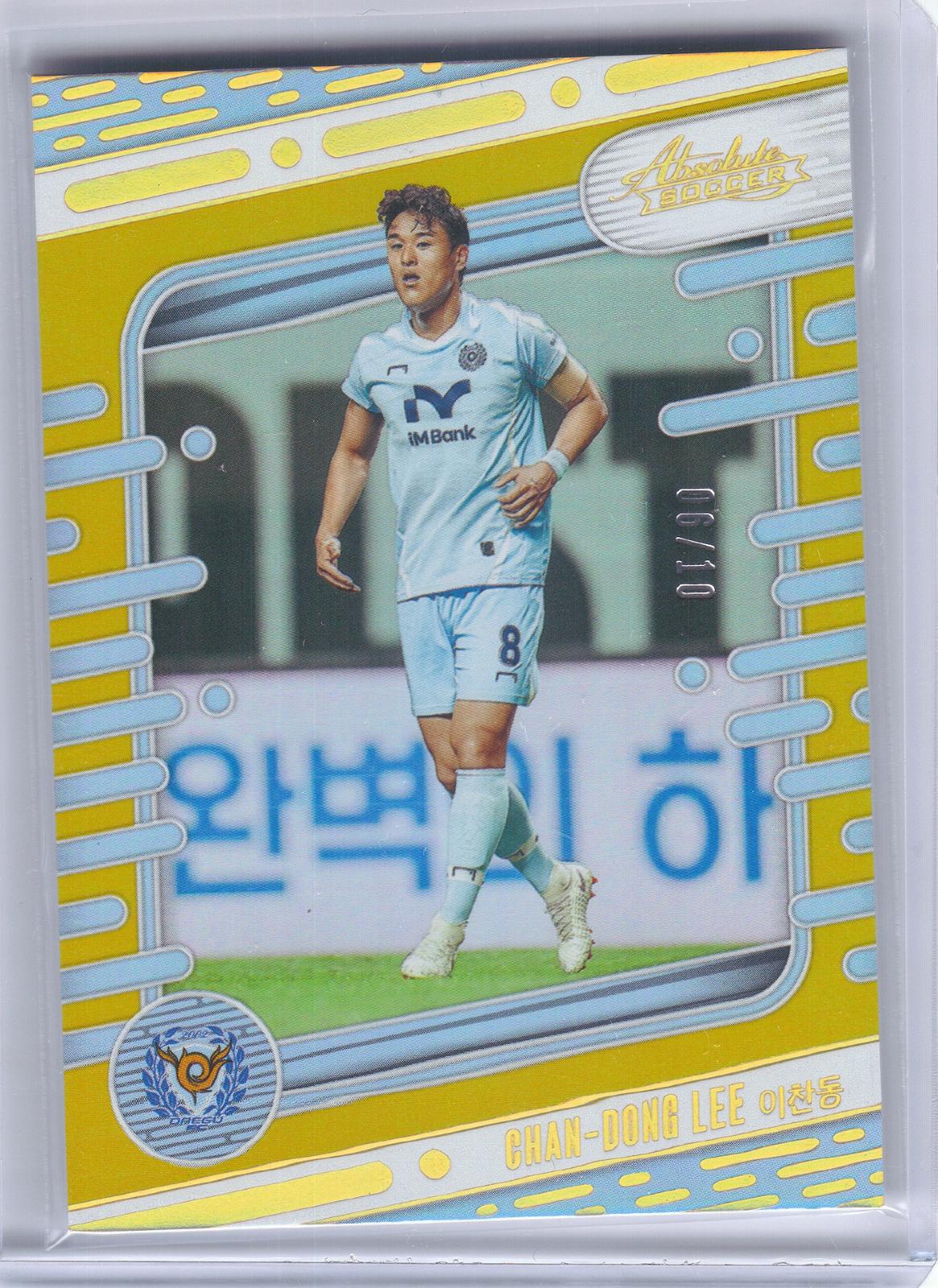 2025 Panini Absolute K League #64 Chan-Dong Lee Spectrum Gold #/10 Daegu FC SN