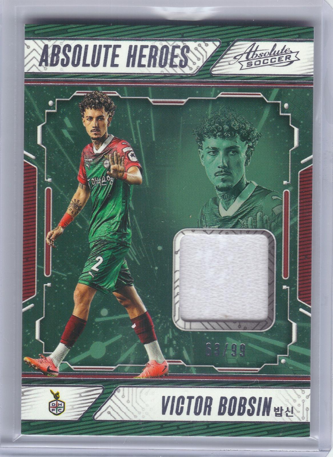 2025 Panini Absolute K League #AH-VB Victor Bobsin Absolute Heroes Memorabilia #/99 Daejeon HanaCitizen SN, MEM
