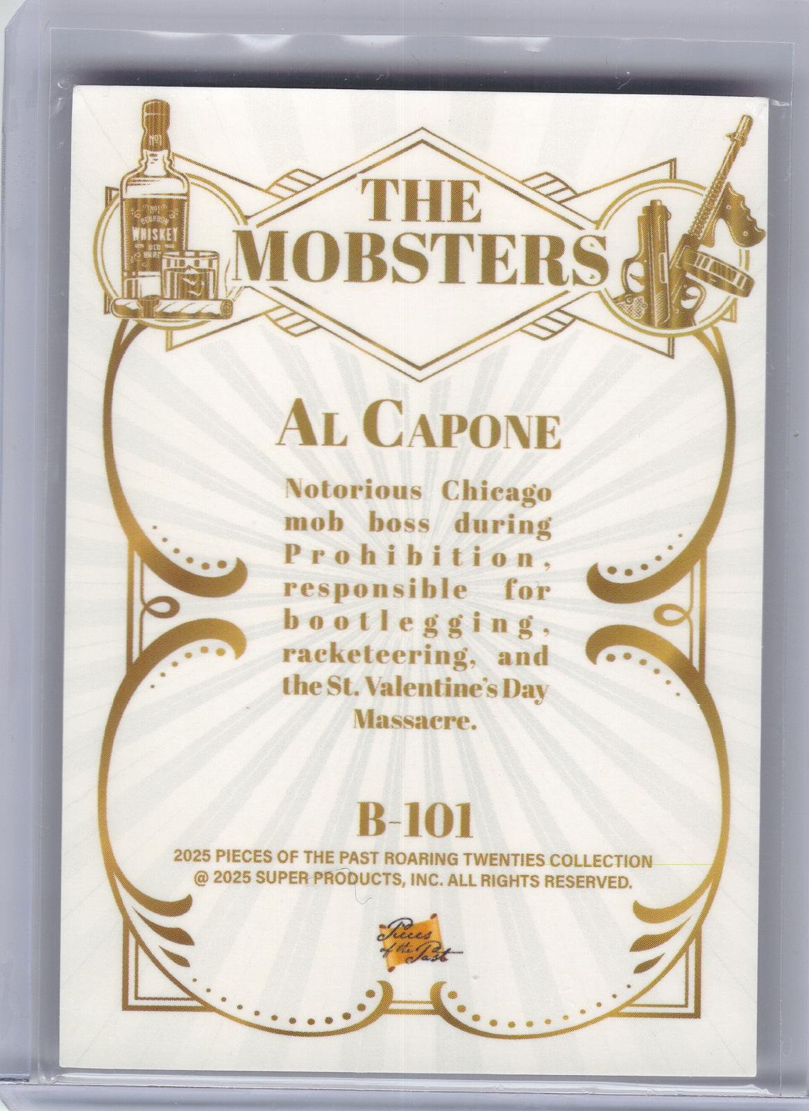 2025 Pieces of the past roaring twenties #B-101 Al Capone
