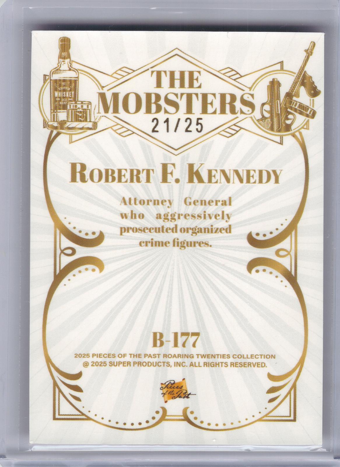 2025 Pieces of the past roaring twenties #B-177 Robert F. Kennedy Red /25