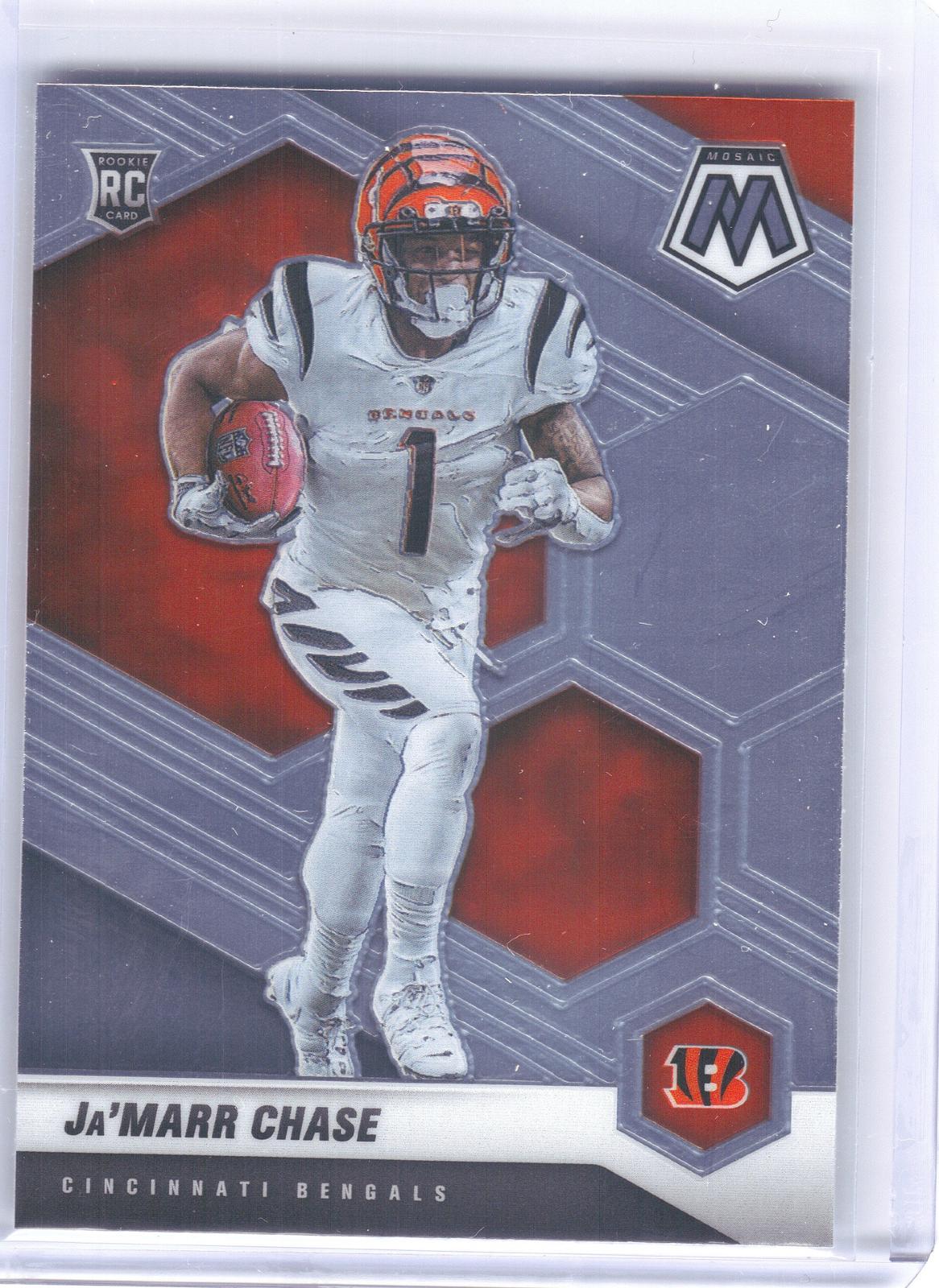 2021 Panini Mosaic #307 Ja'Marr Chase Cincinnati Bengals RC