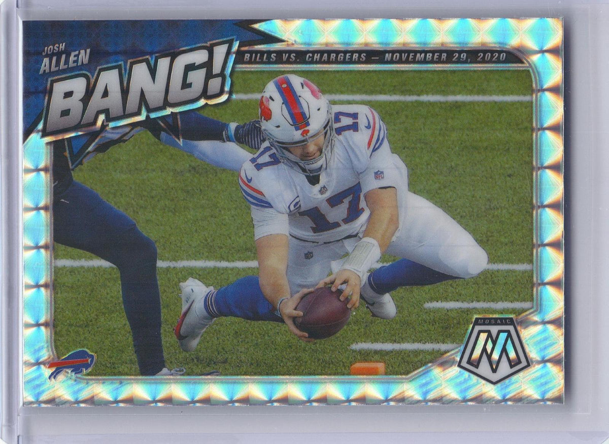2021 Panini Mosaic #B-1 Josh Allen Bang! Mosaic Buffalo Bills