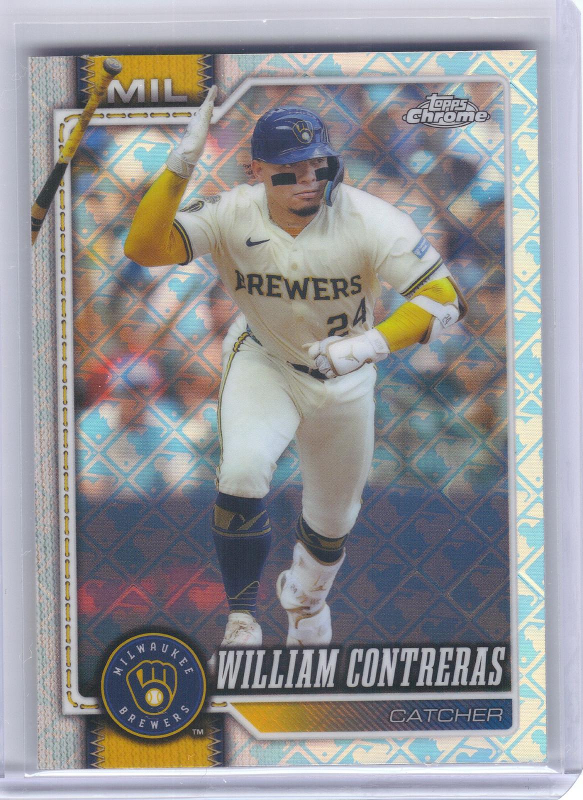 2026 Topps Chrome Logofractor Edition #198 William Contreras Milwaukee Brewers