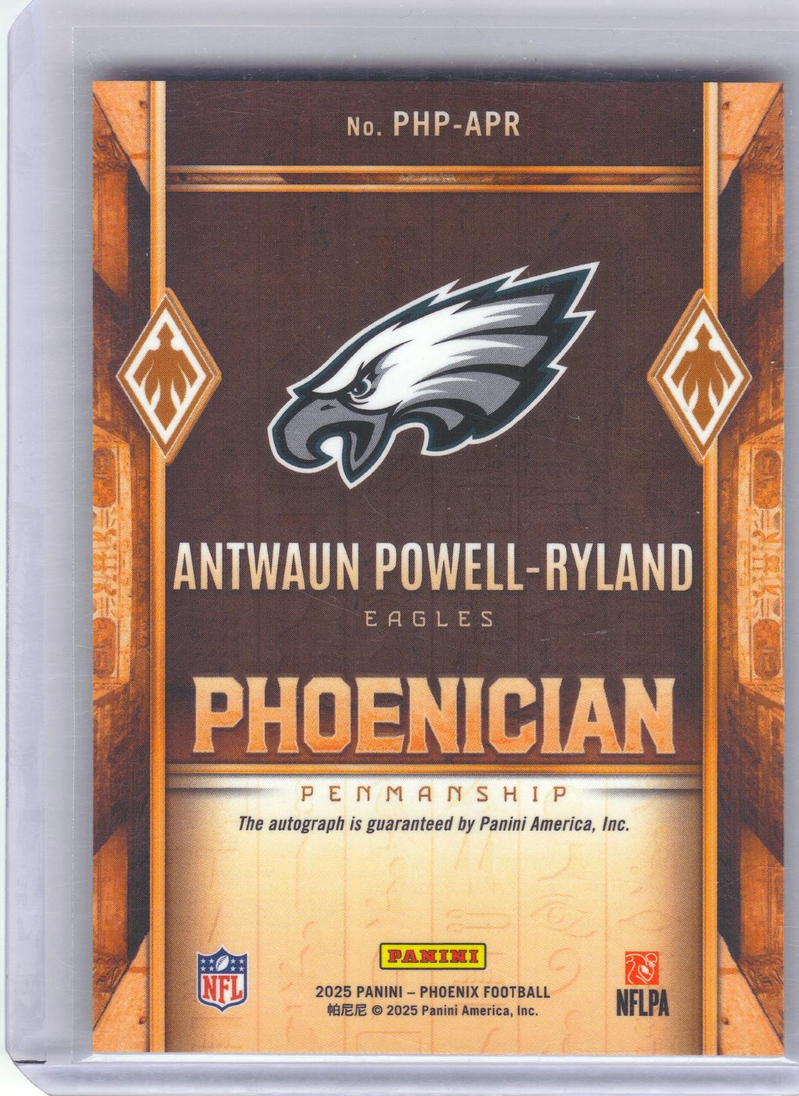 2025 Panini Phoenix #PHP-DWT Devonte Wyatt Phoenician Penmanship Green Bay Packers AU