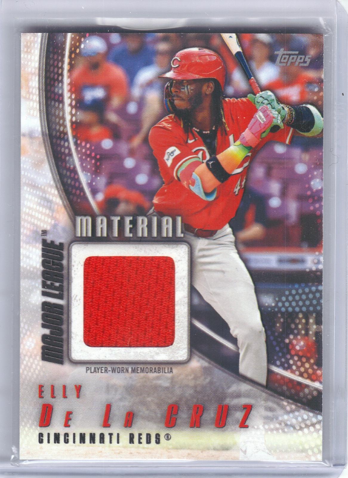 2025 Topps #MLM2-ED Elly De La Cruz Major League Material Relics (Series Two) Cincinnati Reds MEM
