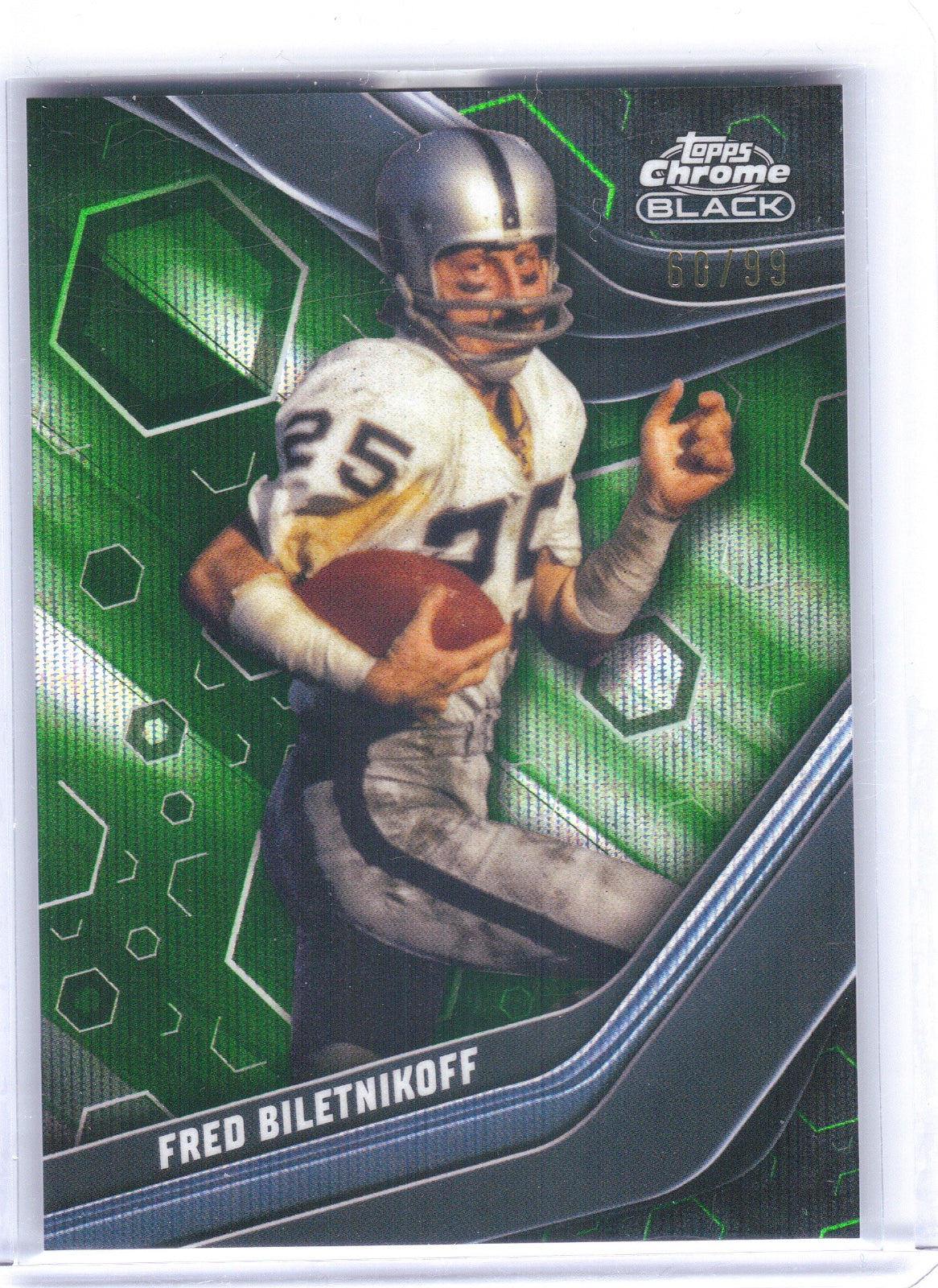 Fred Biletnikoff Raiders 2023 Topps Composite - Chrome Black Fred Biletnikoff Raiders 2023 Topps Composite - Chrome Black