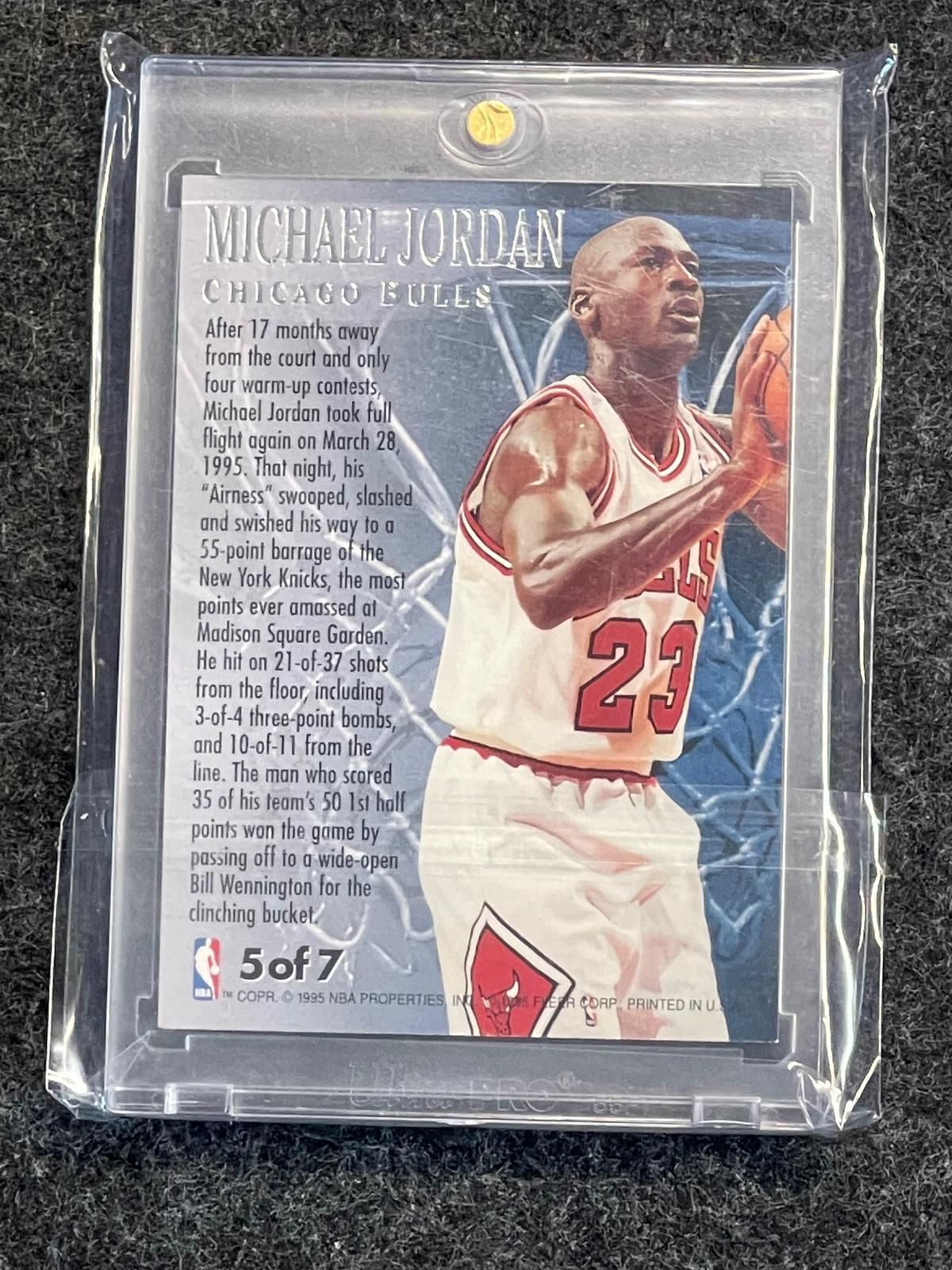 1995-96 Ultra #5 Michael Jordan Fabulous Fifties Chicago Bulls