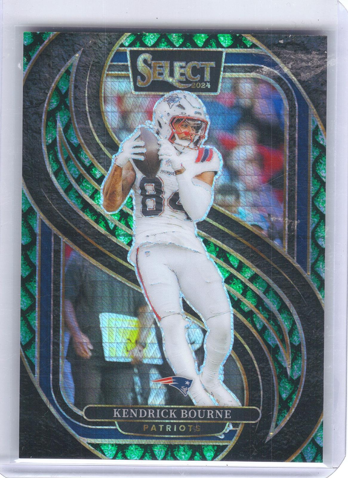 2024 Panini Select #176 Kendrick Bourne Dragon Scale Prizm #/81 New England Patriots SN