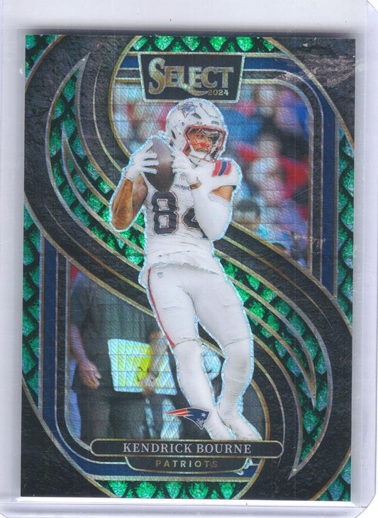 2024 Panini Select #176 Kendrick Bourne Dragon Scale Prizm #/81 New England Patriots SN