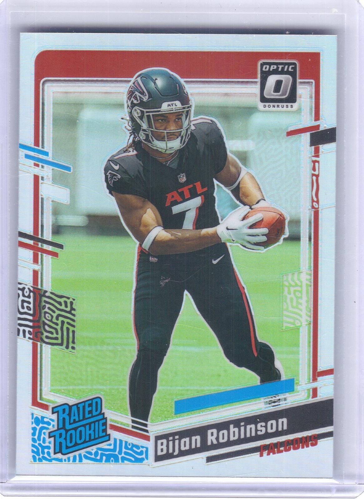 2023 Donruss Optic #206 Bijan Robinson Holo Atlanta Falcons RC