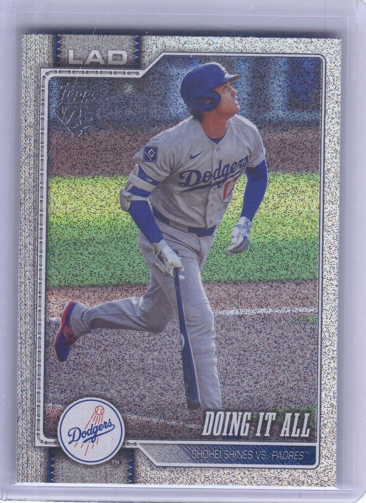 2026 Topps Update #US240 Doing it All Sandglitter Los Angeles Dodgers