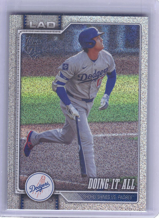 2026 Topps Update #US240 Doing it All Sandglitter Los Angeles Dodgers