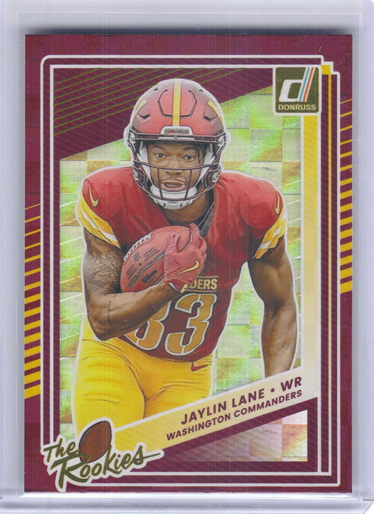 2025 Donruss #38 Jaylin Lane The Rookies Washington Commanders