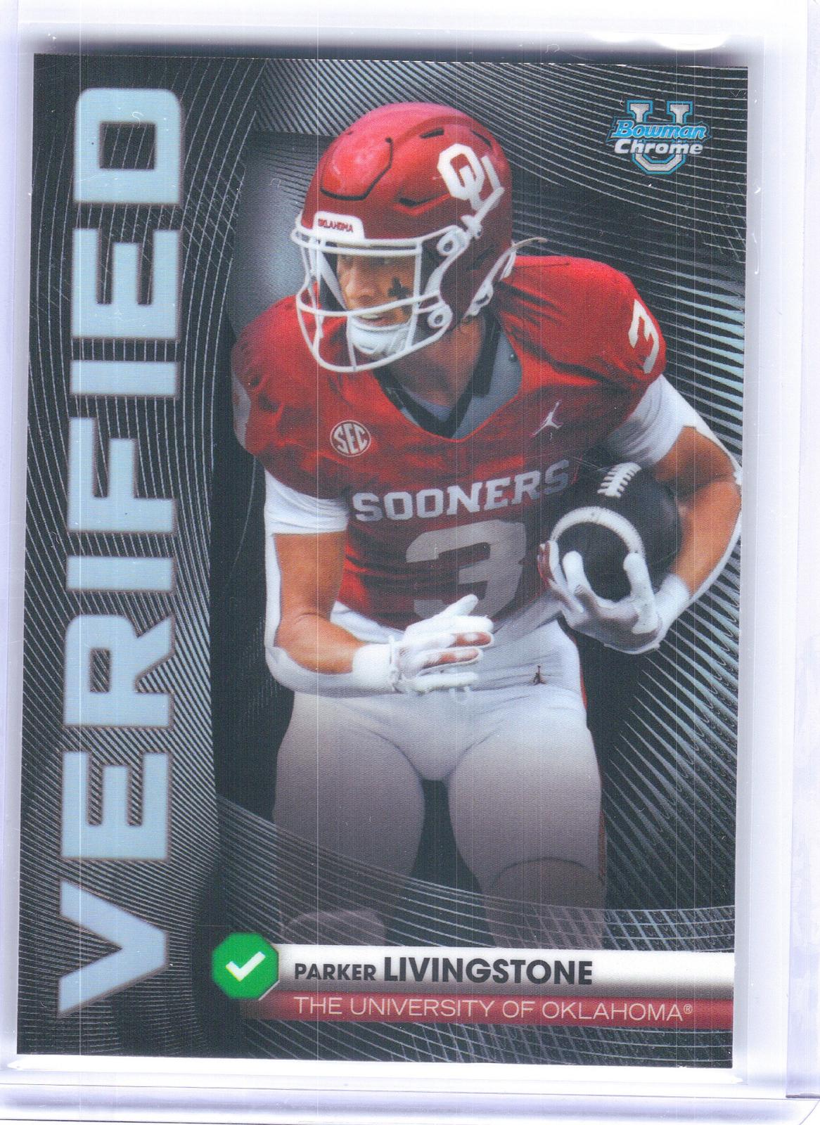 2026 Bowman #BV-14 Parker Livingstone Bowman Verified Oklahoma Sooners