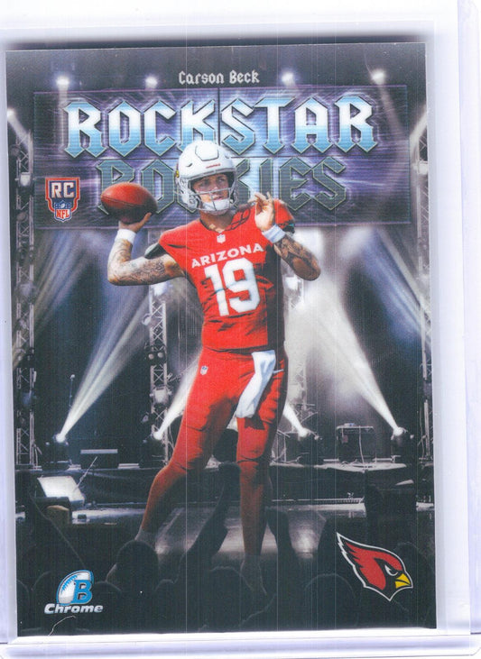2026 Bowman #RR-3 Carson Beck Rockstar Rookies Arizona Cardinals