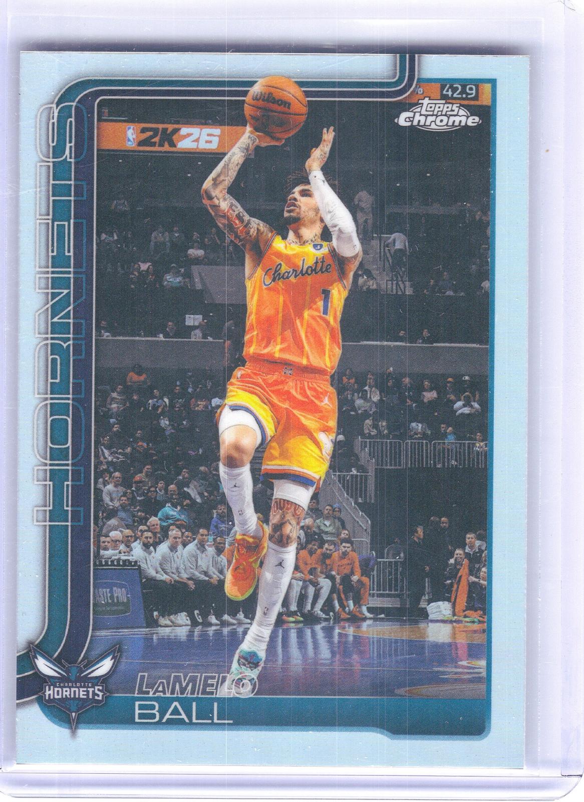 2025-26 Topps Chrome Update #50 LaMelo Ball Refractor Charlotte Hornets