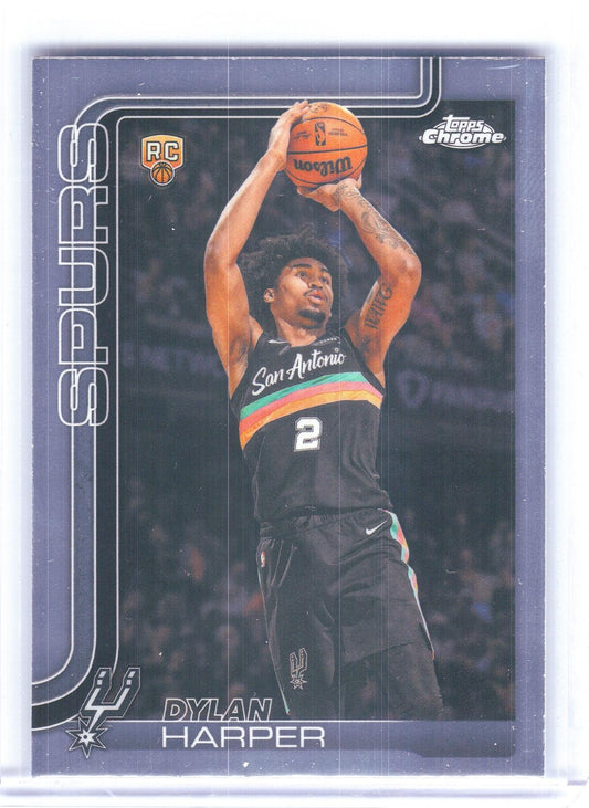 2025-26 Topps Chrome Update #152 Dylan Harper San Antonio Spurs RC
