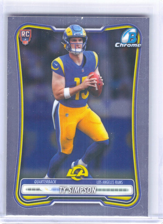 2026 Bowman #BCV-102 Ty Simpson Chrome Los Angeles Rams