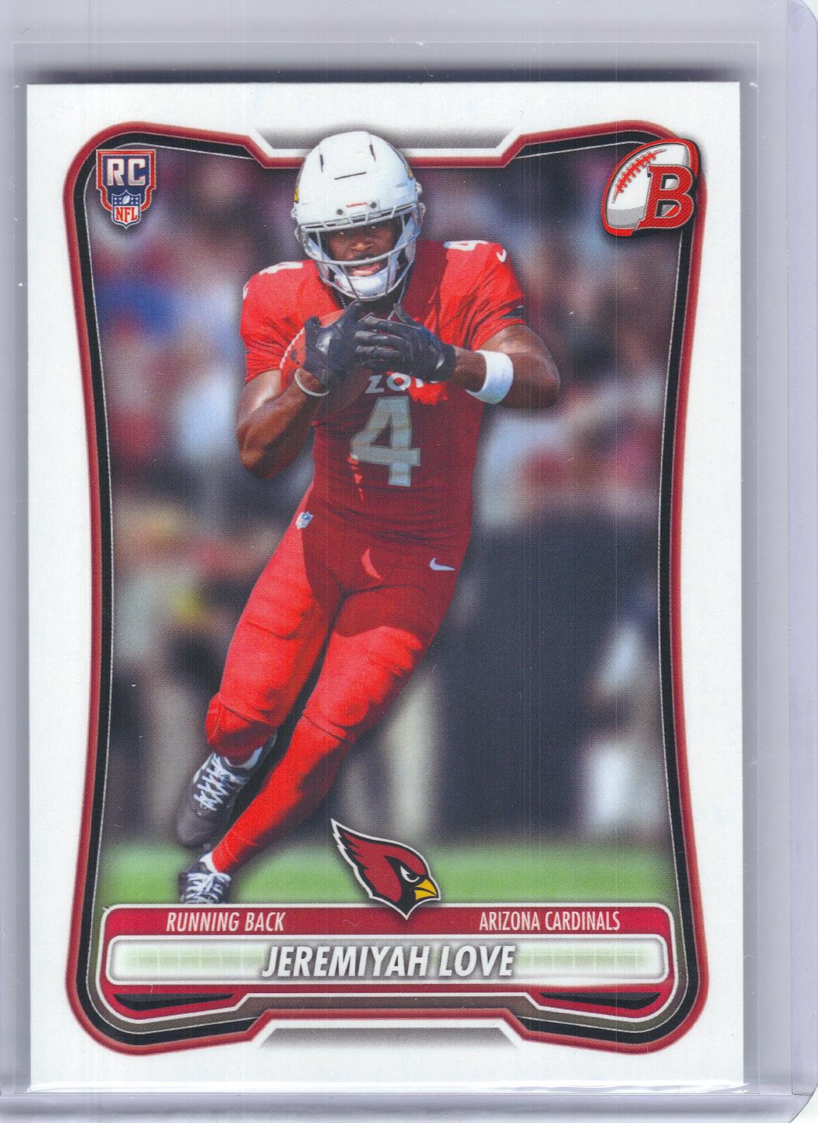 2026 Bowman #143 Jeremiyah Love Arizona Cardinals RC